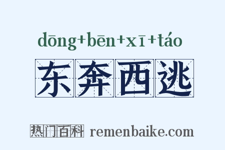 东奔西逃是什么意思的图片